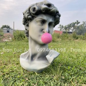 Đầu tượng David sơn màu theo yêu cầu khách